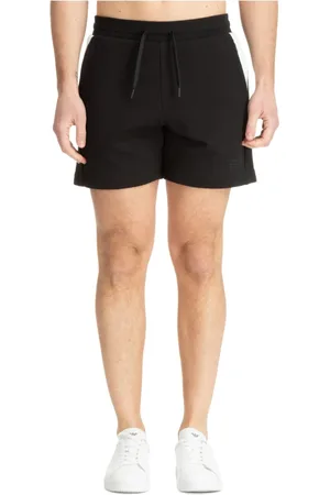 EA7 Shorts, Herr, M, Bomull, Dragsko Plain Track Shorts med Logo