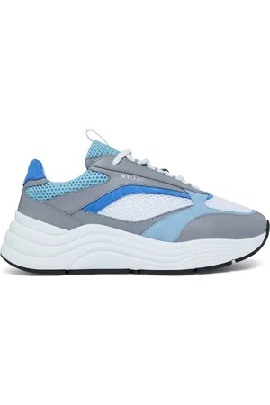 Mallet Skor, Herr, 42 EU, Läder, Cyrus 2.0 Grå Blå Sneakers