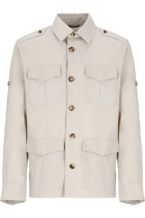 Brunello Cucinelli Jacka, Herr, XL, Bomull, Bomullsjacka med krage