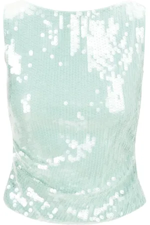 Staud Topp, Dam, M, Polyester, Paljett Eton Top