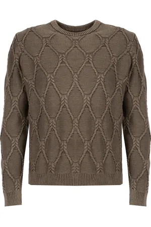 Guess Stickade tröjor & koftor, Herr, S, Bomull, Rundhalsad Pullover
