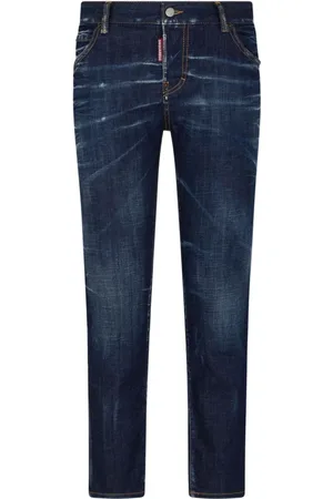 Dsquared2 Jeans, Dam, 3Xs, Bomull, Slim Cut Indigo Jeans