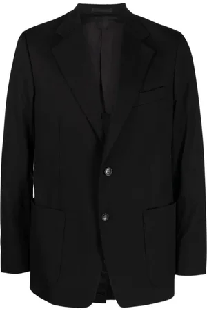 Lanvin Jacka, Herr, L, Bomull, Stilren svart jacka