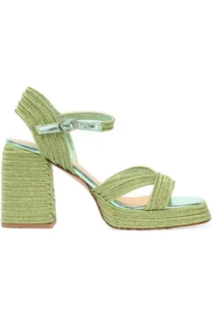 Castaner Skor, Dam, 36 EU, Polyester, Metallic Braided Sandal Valle Model