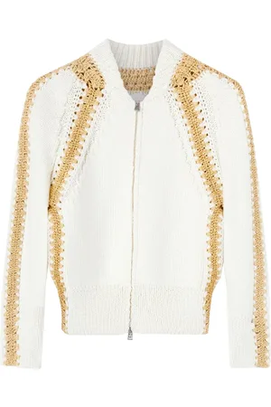 ERMANNO SCERVINO Stickade tröjor & koftor, Dam, S, Bomull, Bomber Cardigan