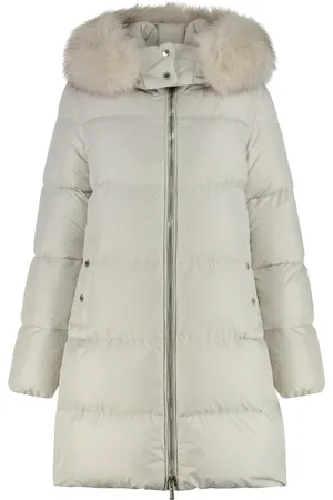 MOORER Jacka, Dam, L, Polyester, Huva Dunjacka med Avtagbar Päls