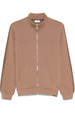 Liu Jo Sweatshirts & Hoodies, Dam, M, Bomull, Sweatshirt med dragkedja och logotyp