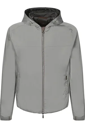 MOORER Jacka, Herr, M, Polyester, Taupe/Beige Huva Bomberjacka