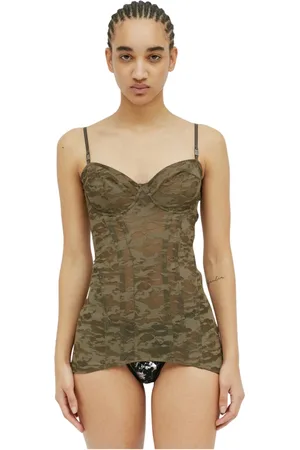 Diesel Topp, Dam, 4Xl, Camouflage Lace Corset Slip Top