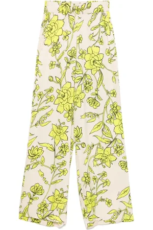 Liu Jo Byxor, Dam, M, Blommigt Beige Byxor