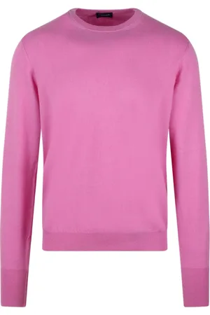 DRUMOHR Stickade tröjor & koftor, Herr, XL, Kashmir, Kashmir Crewneck Sweater - Tillverkad i Italien