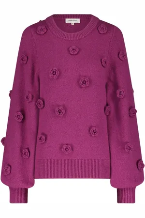 Fabienne Chapot Stickade tröjor & koftor, Dam, XS, Bomull, Stilren Josefin Pullover