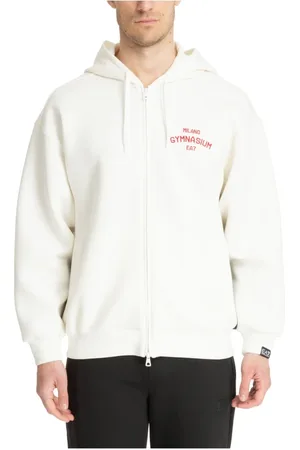 EA7 Sweatshirts & Hoodies, Herr, M, Bomull, Abstrakt Multifärgad Hoodie med Dragsko och Dragkedja