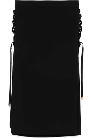 Elisabetta Franchi Kjol, Dam, XS, Polyester, Svart Snygg Kjol för Kvinnor