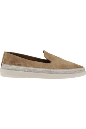 Prada Skor, Herr, 39 EU, Mocka, Mocka Loafer Casual Stil