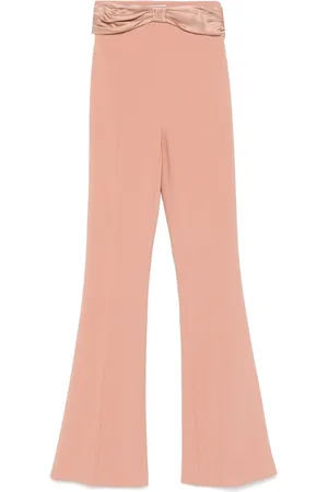 Elisabetta Franchi Byxor, Dam, XL, Polyester, Utsvängd kjol i beige-rosa