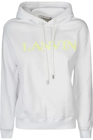 Lanvin Sweatshirts & Hoodies, Dam, M, Bomull, Optic Hooded Sweatshirt