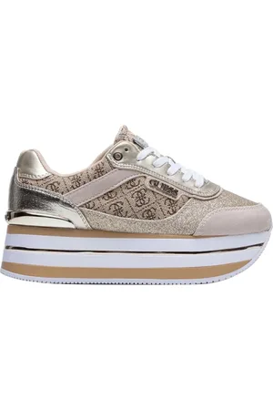 Guess Skor, Dam, 41 EU, Läder, Sneakers Trendig Casual Stil