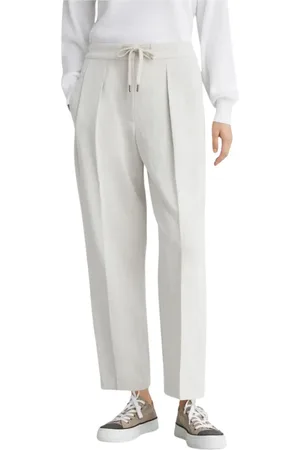 Brunello Cucinelli Byxor, Dam, S, Bomull, Bomull/Linne Byxor Made in Italy
