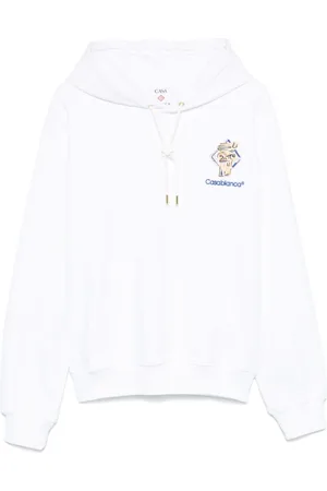 Casablanca Sweatshirts & Hoodies, Herr, L, Bomull, Bianco Sweatshirt
