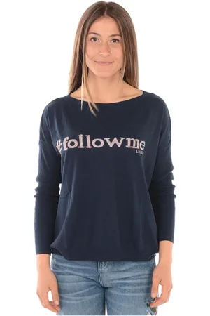 Liu Jo Stickade tröjor & koftor, Dam, M, Polyester, Cozy Knit Sweater