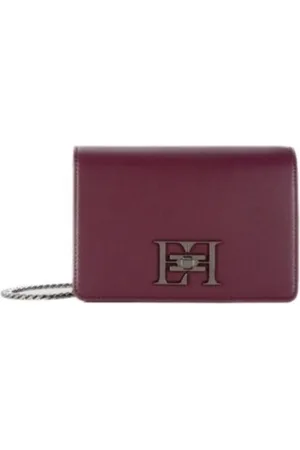 Elisabetta Franchi Väska, Dam, ONE Size, Läder, Röd axelremsväska med lock