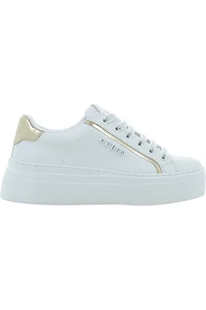 Guess Skor, Dam, 37 EU, Läder, Vita Eco-Läder High Top Sneakers