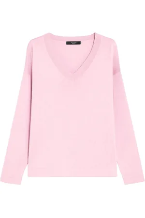 Max Mara Stickade tröjor & koftor, Dam, XS, Silk Blend Stickad Tröja Rania
