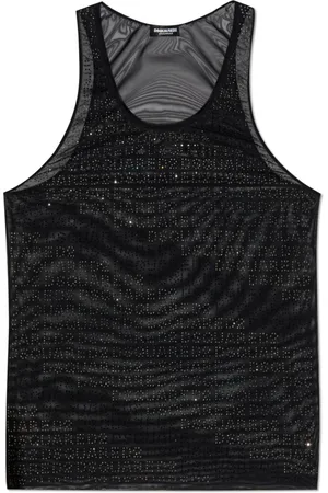 Dsquared2 Topp, Herr, L, Linne, Topp med dekorativ finish