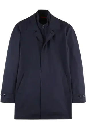 FAY Kappa, Herr, XL, Nylon, Blå Morning Coat Regnkappa
