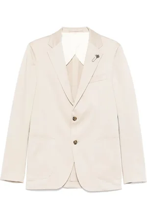 LARDINI Jacka, Herr, 2Xl, Bomull, bomullsblazer med knappstängning