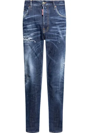 Dsquared2 Jeans, Herr, S, Denim, Lived-In Effect Straight Denim Jeans