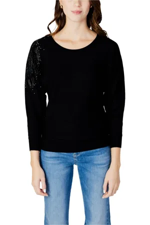 Guess Stickade tröjor & koftor, Dam, M, Leslie Logo Bat Sleeve Top