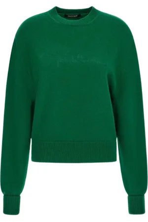 Roberto Cavalli Stickade tröjor & koftor, Dam, XS, Grön Stickad Tröja