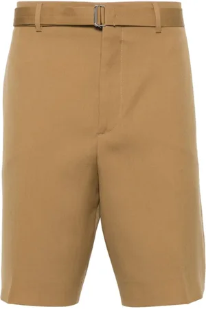 Lanvin Shorts, Herr, M, Pressade Kostymshorts i Ull