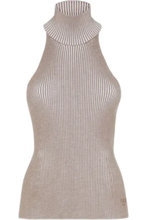 Fendi Topp, Dam, M, Ärmlös Halter Top
