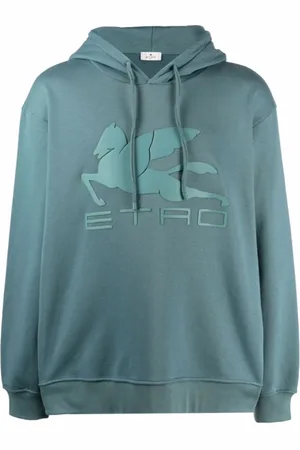 Etro Sweatshirts & Hoodies, Herr, S, Bomull, Pegasus Logo Hoodie