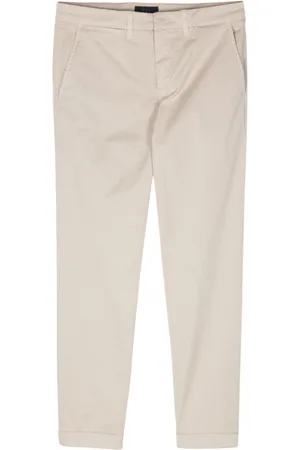 FAY Byxor, Herr, W32, Bomull, Ecru Chinos