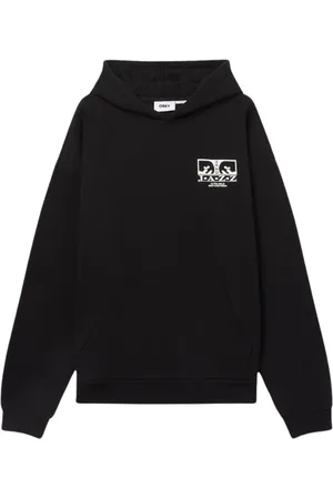 Obey Sweatshirts & Hoodies, Herr, M, Bomull, Lyxig tung huvtröja med konstnärliga grafik