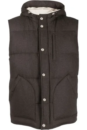ELEVENTY Jacka, Herr, L, Kashmir, Silk Cashmere Hooded Gilet