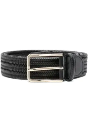 CANALI Accessoarer, Herr, 95 CM, Läder, Vävd Design Bälte