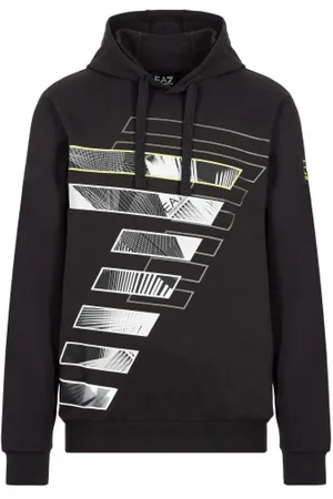 EA7 Sweatshirts & Hoodies, Herr, S, Bomull, Stilren Hoodie