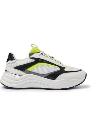 Mallet Skor, Herr, 40 EU, Läder, Cyrus 2.0 White Yellow Sneakers