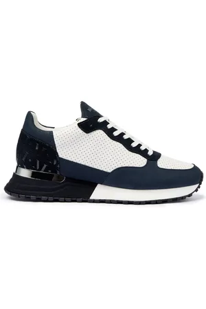 Mallet Skor, Herr, 44 EU, Läder, Popham Perf Navy Silver
