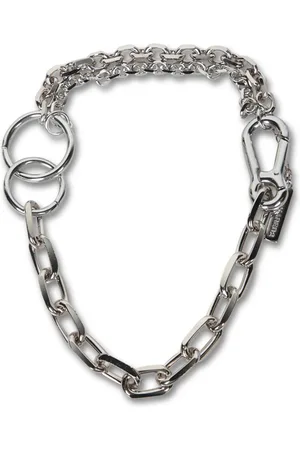 Dsquared2 Accessoarer, Dam, ONE Size, Modern Stålhalsband med T-lås