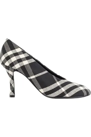 Burberry Skor, Dam, 40 EU, Läder, Rutiga Högklackade Pumps