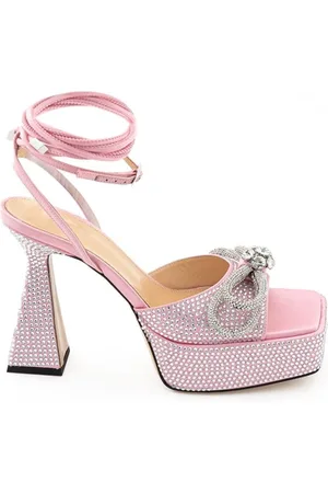 Mach & Mach Skor, Dam, 37 EU, Läder, Eleganta Rosa Läder Platåskor