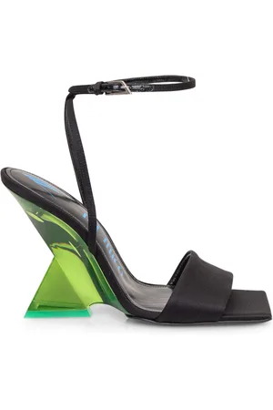 The Attico Skor, Dam, 37 EU, Läder, Sandaler med pyramidal klack