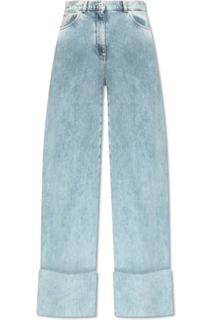 Lanvin Jeans, Dam, S, Bomull, Jeans med upprullade ben
