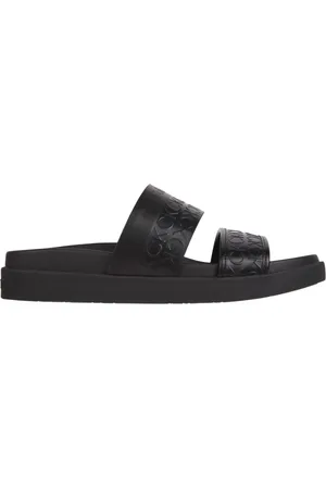 Calvin Klein Skor, Dam, 36 EU, Läder, Ergo Slide Mono Sliders